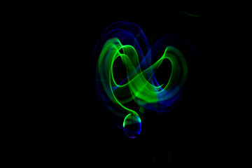 background with green and Blue Light