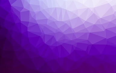 Light Purple vector shining triangular background.