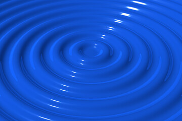 波紋の3Dイラストレーション