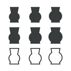 black and white jugs