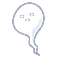 抜けた魂のイラスト