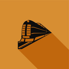 vector flat symbol of train