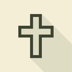 Fototapeta premium stock vector cross icon symbol