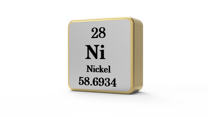 3d Nickel Element Sign. Stock image.
