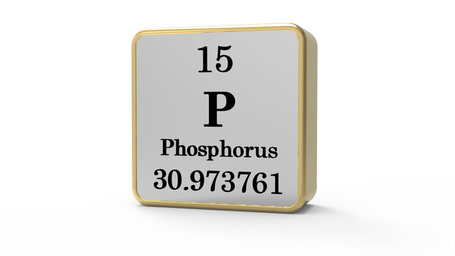 3d Phosphorus Element Sign. Stock İmage.
