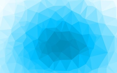 Light BLUE vector triangle mosaic template.