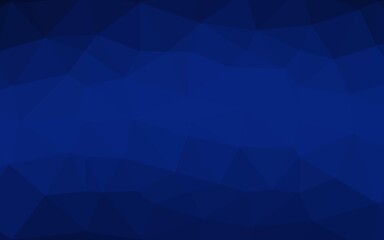 Dark BLUE vector shining triangular template.