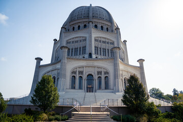 The Baha'i House of Worship in Chicago, Illinois USA