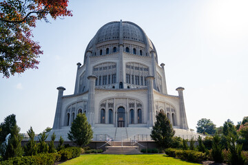 Obraz premium The Baha'i House of Worship in Chicago, Illinois USA