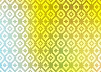 Light Green, Yellow vector pattern in square style.