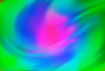 Light Multicolor, Rainbow vector blurred and colored pattern.