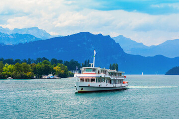 Tourist cruise boat, Lucerne Lake