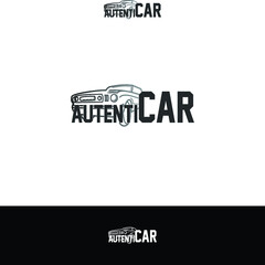 automotive motor / classic car logo