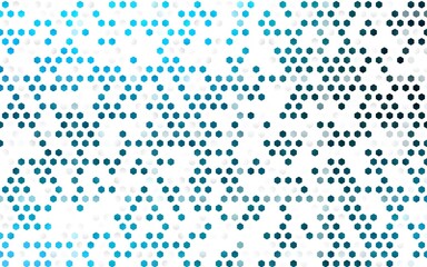 Light BLUE vector background with hexagons.