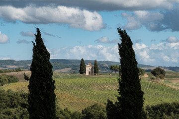 colline in val d'orcia toscana