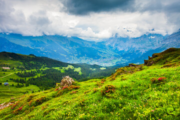 Obraz na płótnie Canvas Lauterbrunnen valley, Bernese Oberland, Switzerland