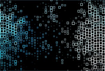 Fototapeta premium Dark BLUE vector backdrop with rhombus.