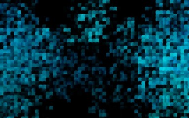 Dark BLUE vector background with rectangles.