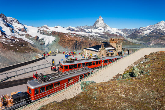 Gornergrat Bahn Railway Train, Zermatt