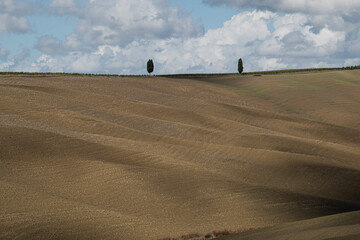 colline in val d'orcia toscana
