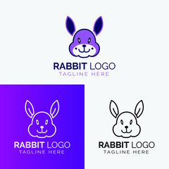 Rabbit Logo for an animal lover,
you can  use  for your business,
