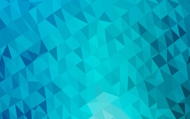 Obraz premium Light BLUE vector blurry triangle texture.