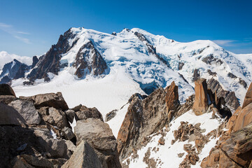 Mont Blanc highest mountain, Europe