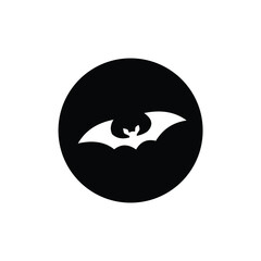 Fototapeta premium halloween bat silhouette vector design isolated on white background