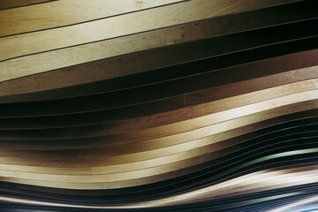 Travail du bois - Arrière plan texture bois lignes vagues