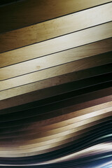 Obraz premium Travail du bois - Arrière plan texture bois lignes vagues