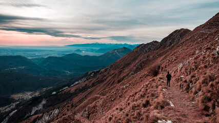 Obraz premium Panorama from the alpine peak