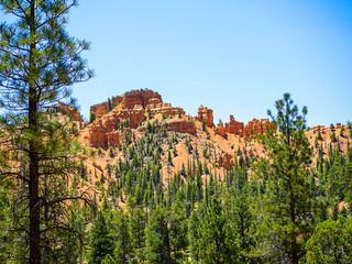 Red Rock Canyon is located about 15 mi les west of Las Vegas, and easily seen from the Las Vegas Strip. The area is visited by over 1 million visitors each year