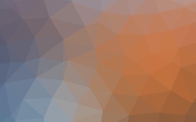 Light Blue, Yellow vector shining triangular background.