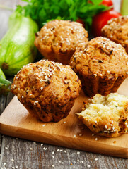 Muffins with zucchini