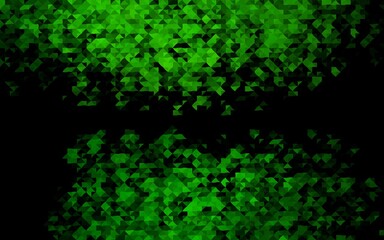 Dark Green vector pattern in polygonal style.