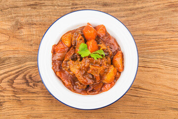 Stewed Beef Tail with Carrots and Potatoes