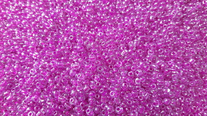 Close-up purple beads.