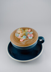 Hot chocolate white background