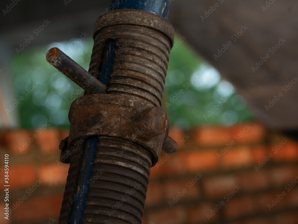 Wall mural old rusty pipe