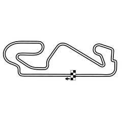 Spain, Map, RaceTrack, Barcelona, Catalunya, Race, Map, RaceTrack, Track, Vector