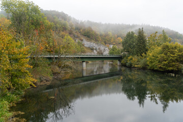 Fototapeta na wymiar Oberes Donautal im Herbst