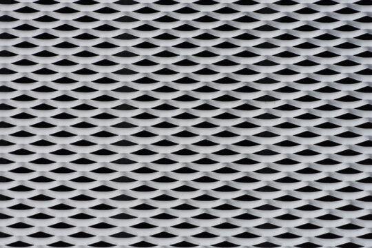 Metal texture background with waved surface in a modern facade