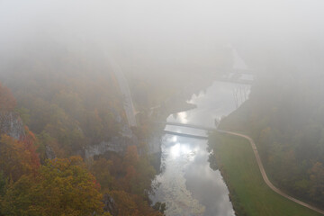 Fototapeta premium Oberes Donautal im Herbst