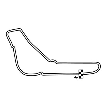 Monza, Italia, Itaien, Map, RaceTrack, Race, Track, Vector