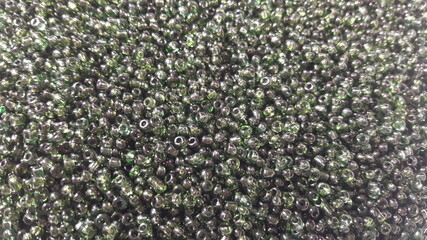 Close-up green beads