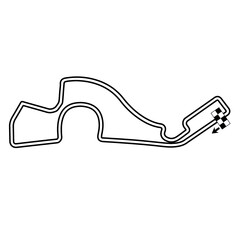 Russland, Sotschi, Map, RaceTrack, Race, Track, Vector