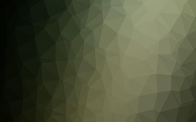 Dark Green vector blurry triangle pattern.
