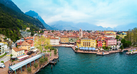 Riva del Garda town, Italy