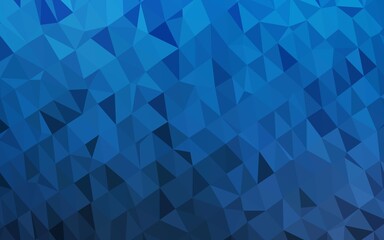 Obraz premium Dark BLUE vector low poly cover.