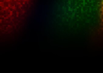 Dark Multicolor, Rainbow vector template with crystals, rectangles.